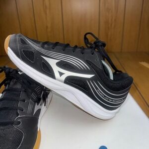 Mizuno Cyclone Speed 3 Black Silver Indoor Court Volleyball Shoes V1GC218008 8.5